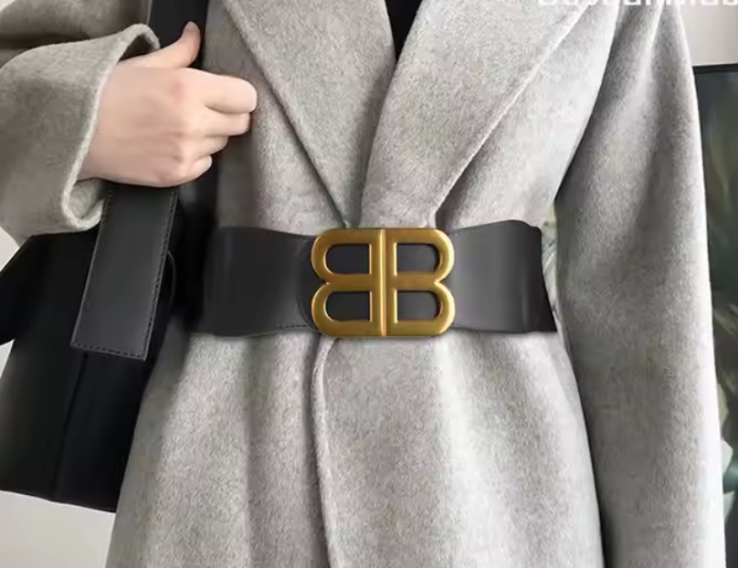 BB LEATHER STRETCH BELT