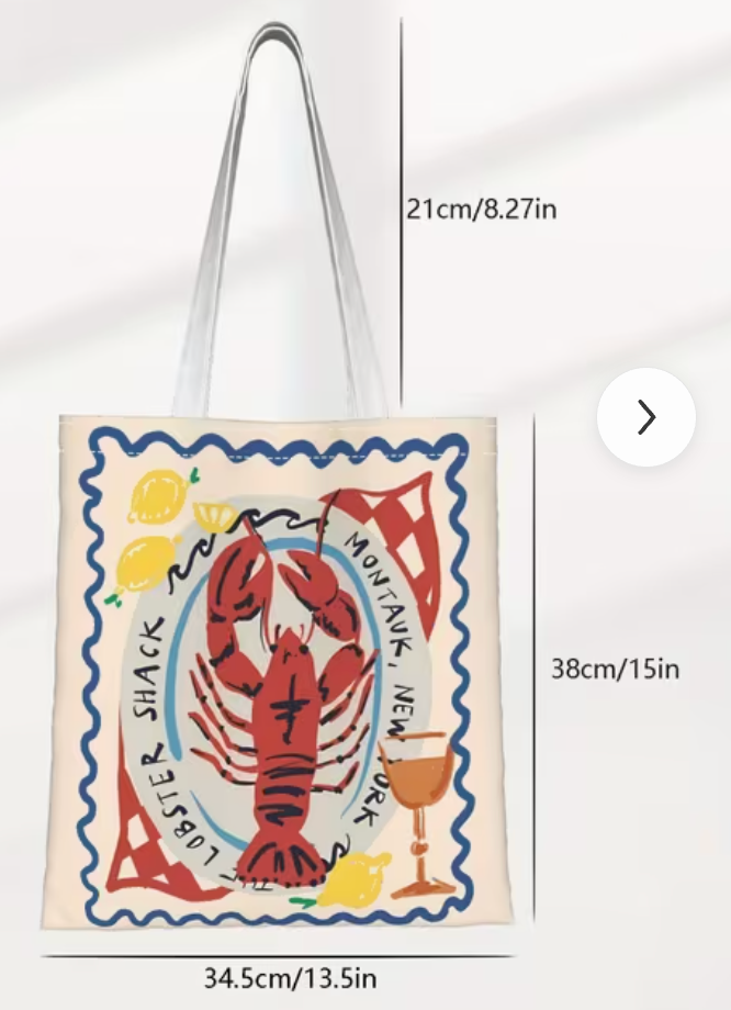 RETRO LOBSTER TOTE B AG