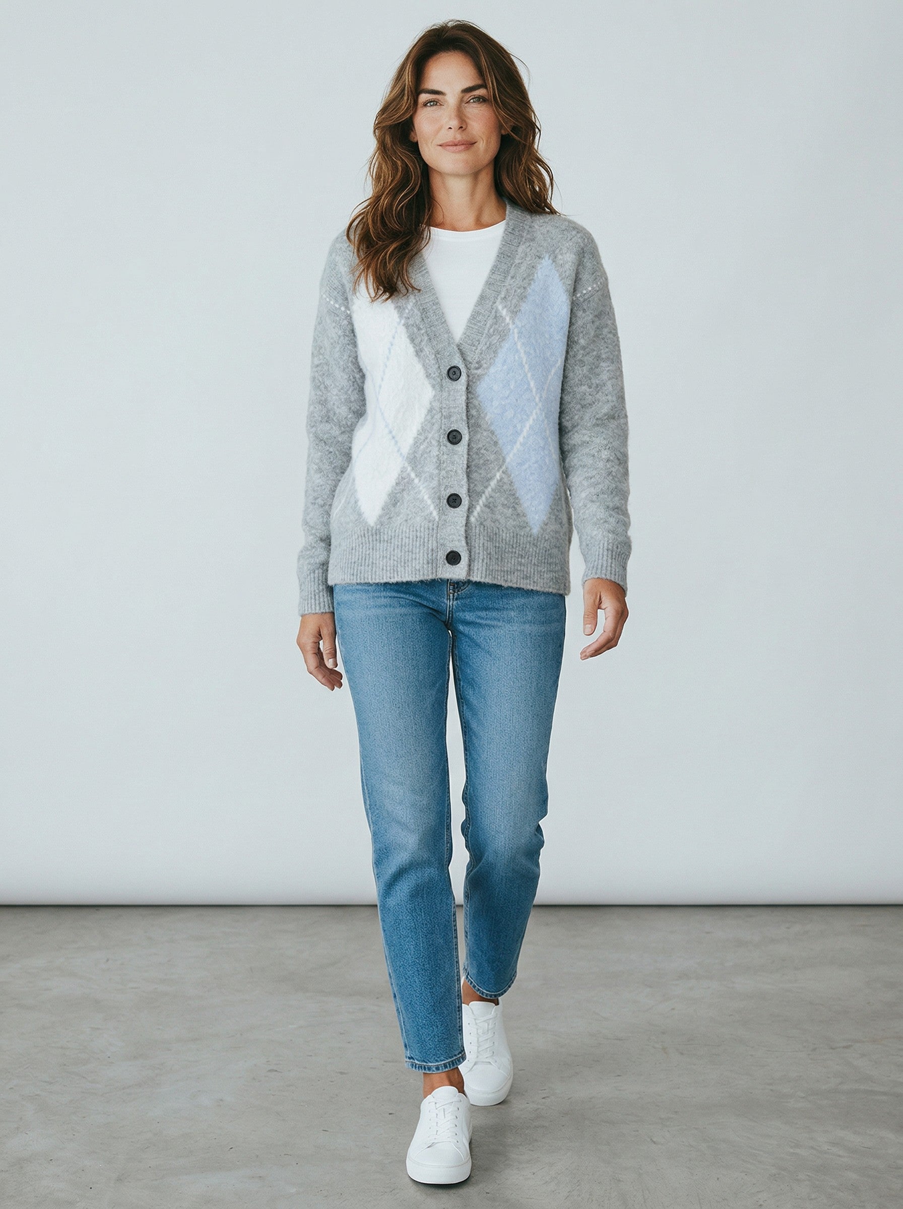 VINTAGE ARGYLE CARDIGAN