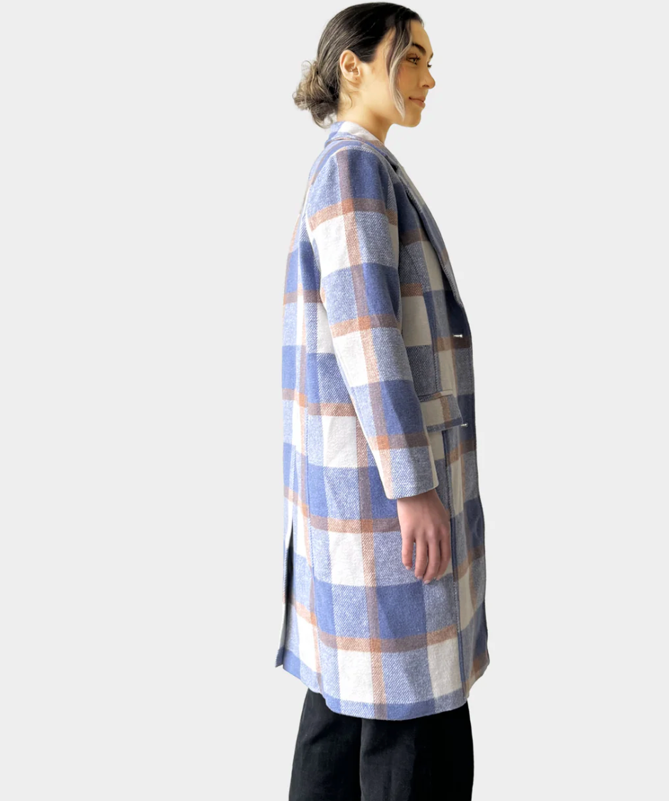 GINGHAM WINTER COAT