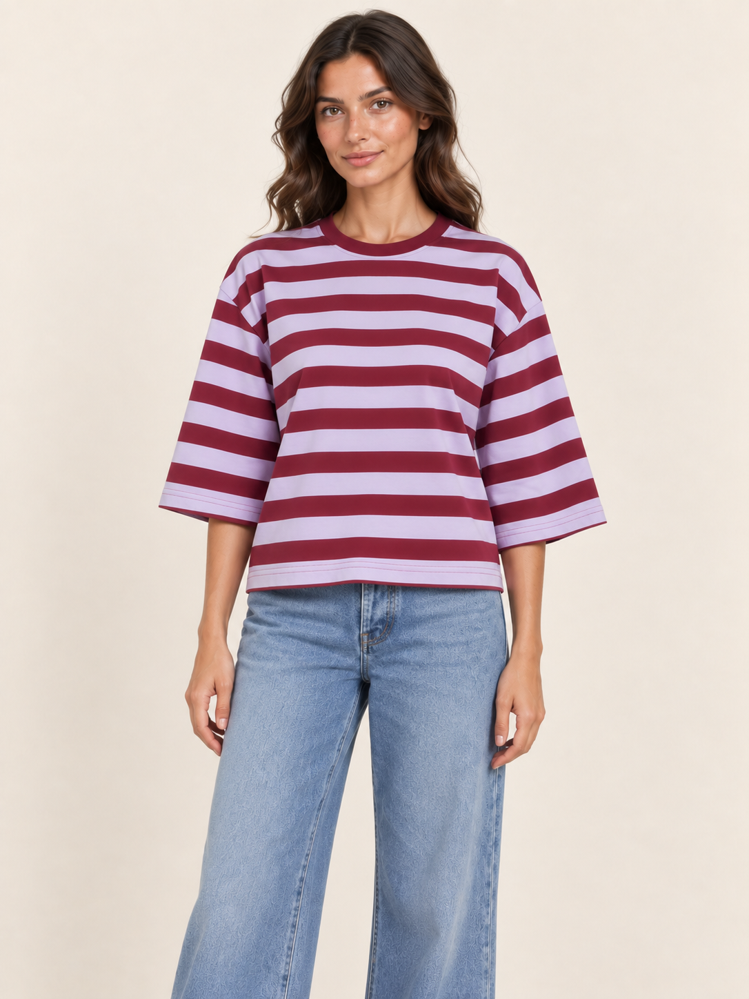 Box Stripe Tee