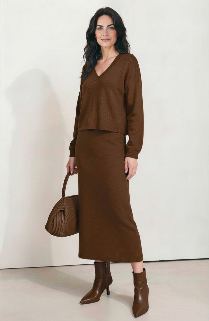 V SLOUCH KNIT