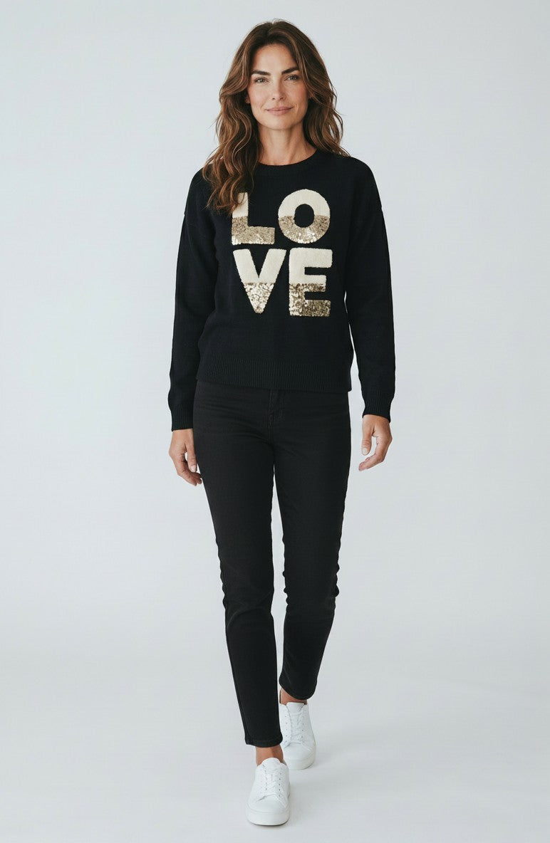 SEQUIN LOVE JUMPER