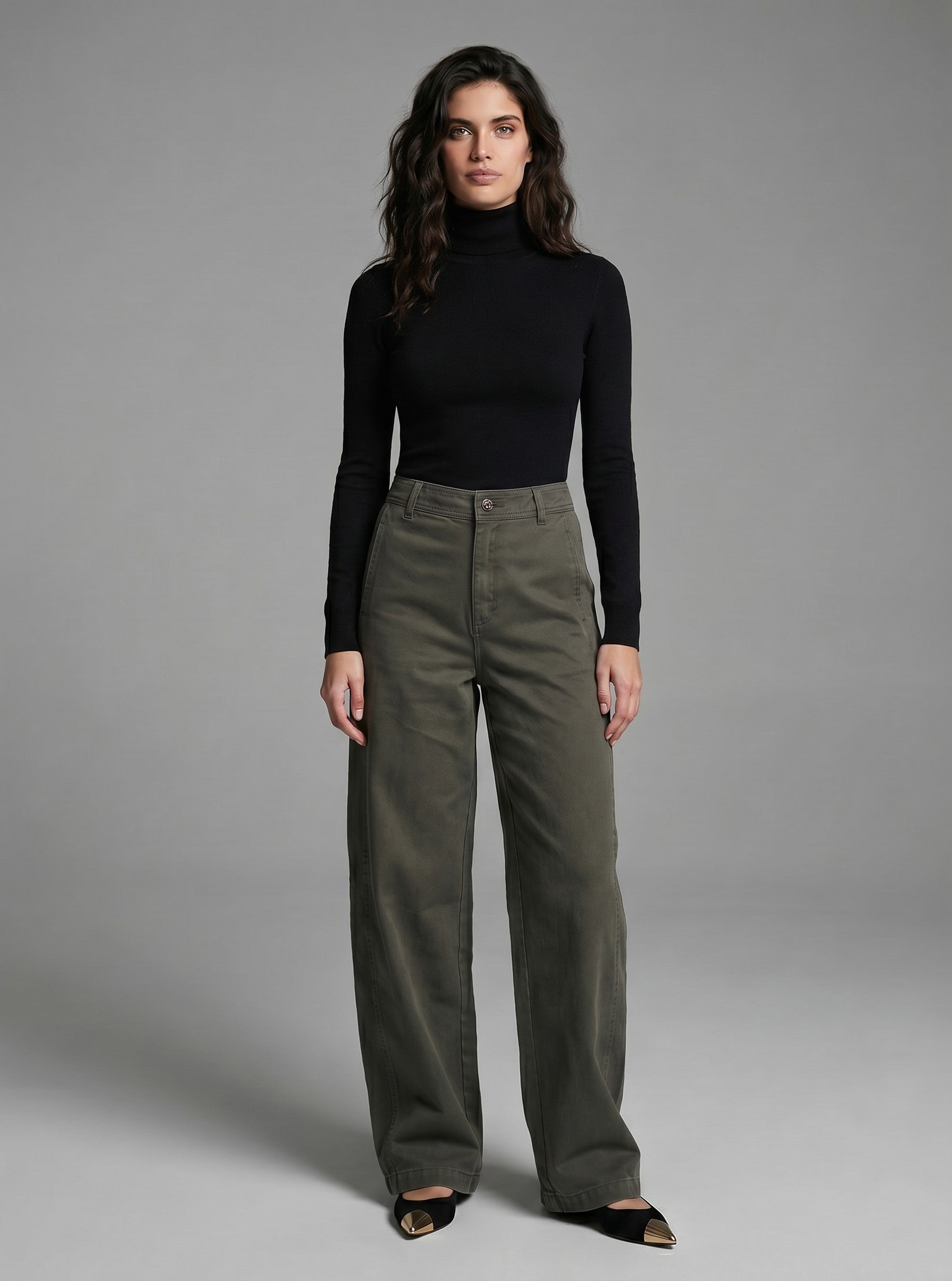 WASHED BARREL JEANS