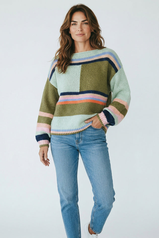 BLOCK COLOUR KNIT