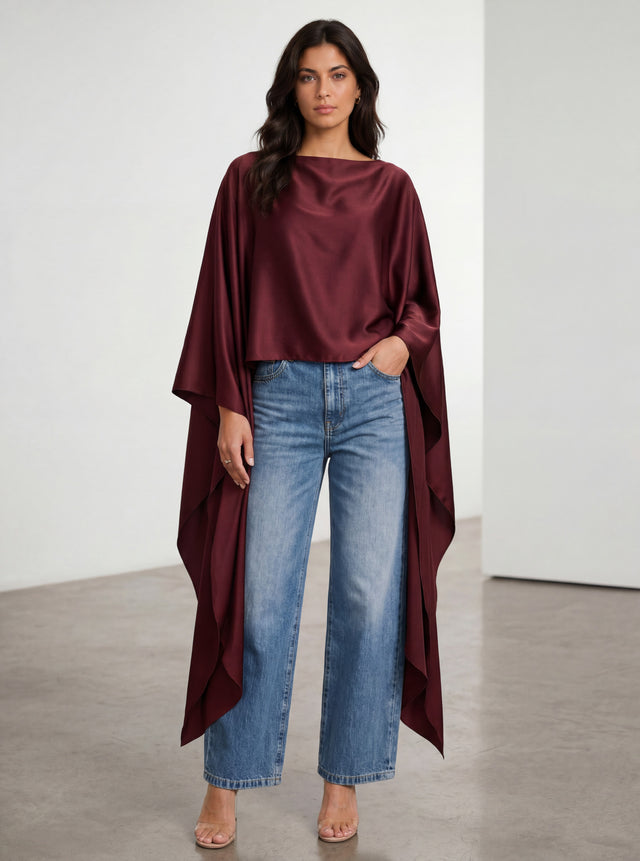 Matte Satin Cape