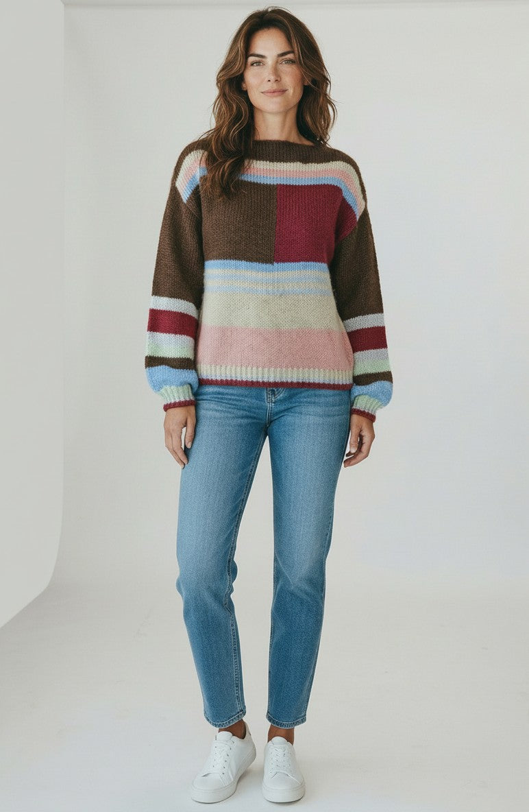 BLOCK COLOUR KNIT