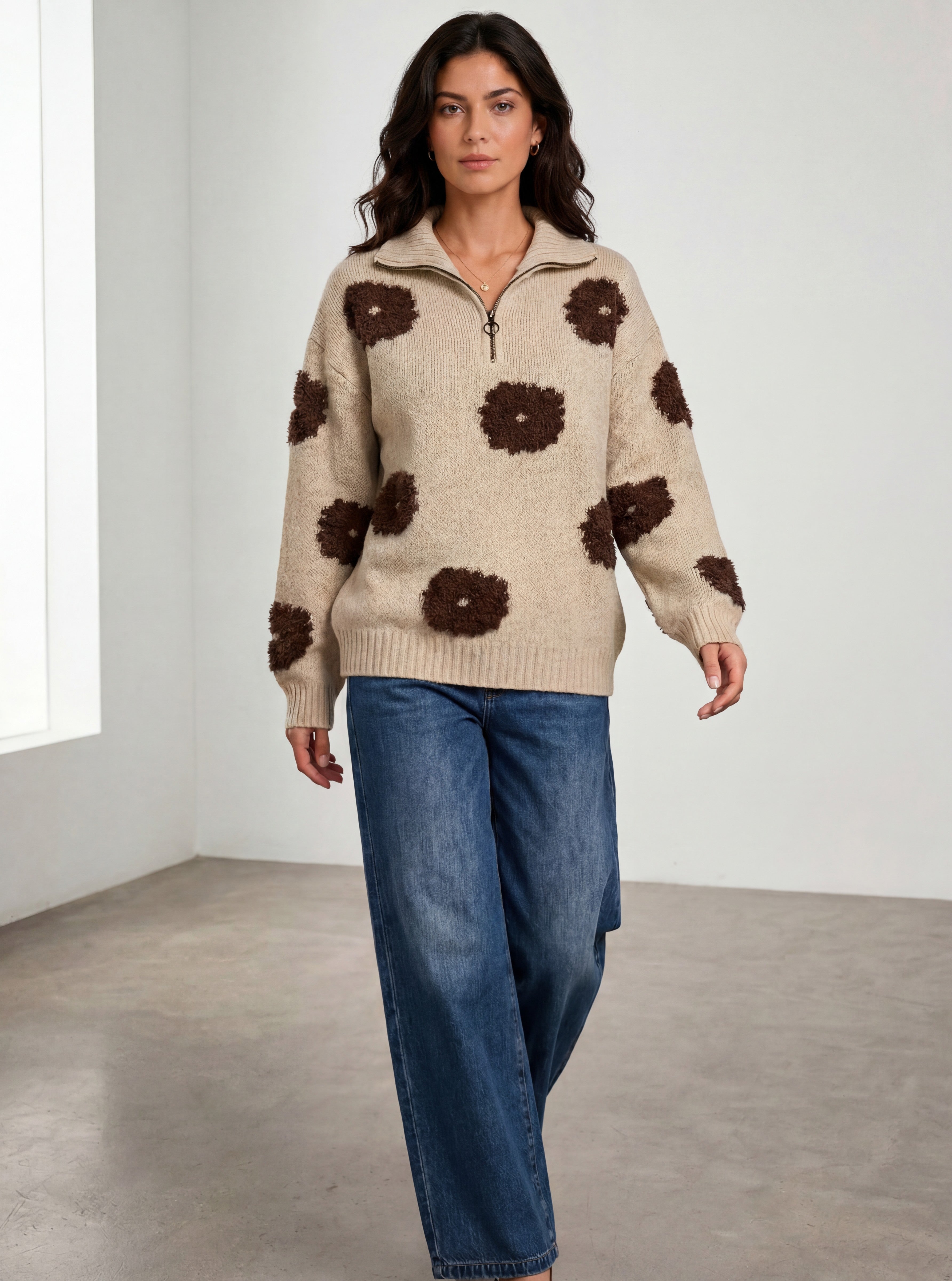 FLOWER BOMB KNIT JUMPER
