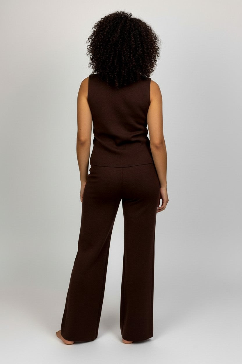 KNIT VEST AND PANT SET