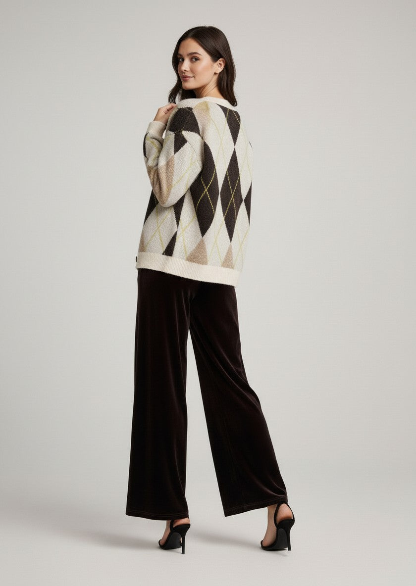 ARGYLE CARDIGAN