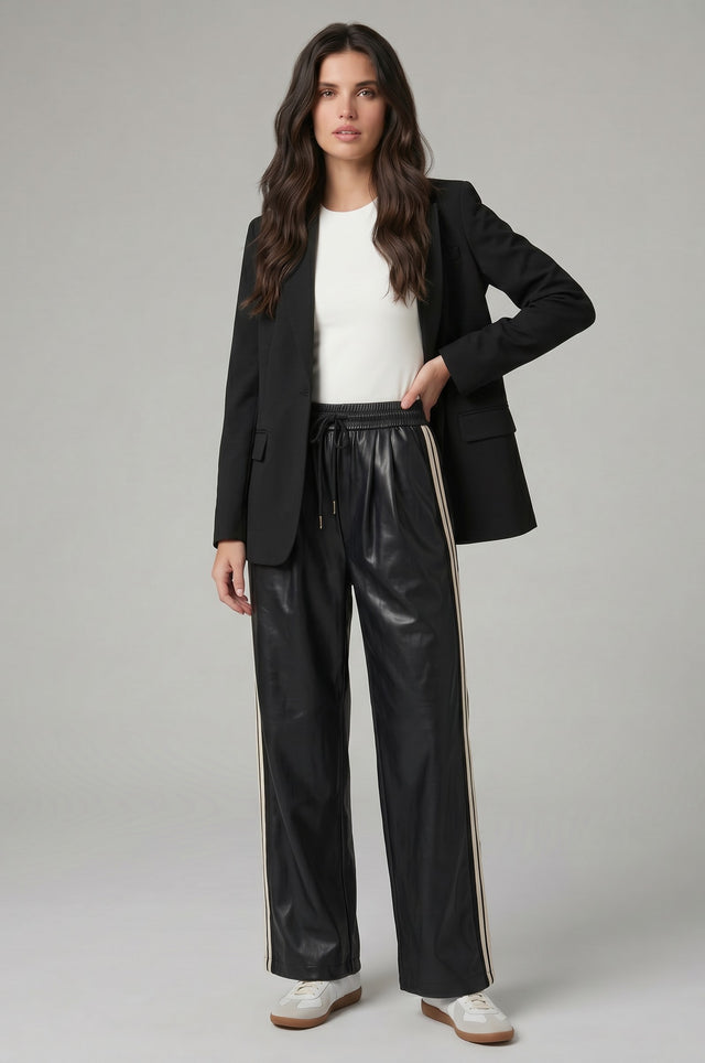 PLEATHER PANEL PANT