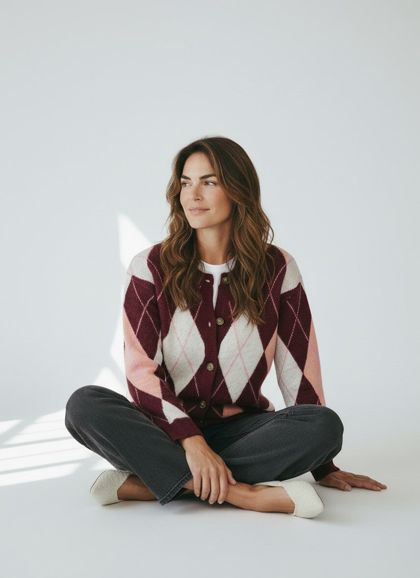ARGYLE CARDIGAN