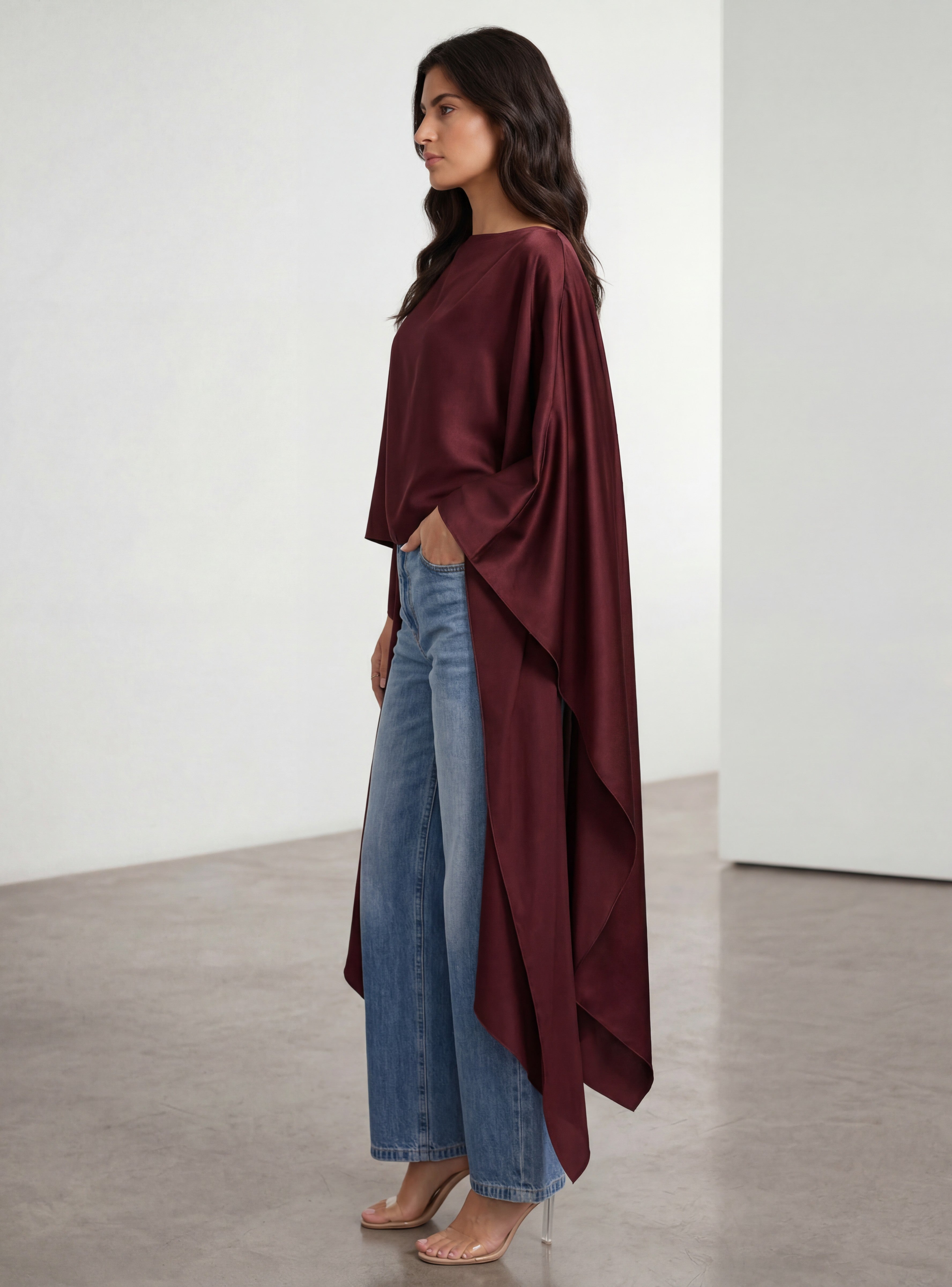 Matte Satin Cape
