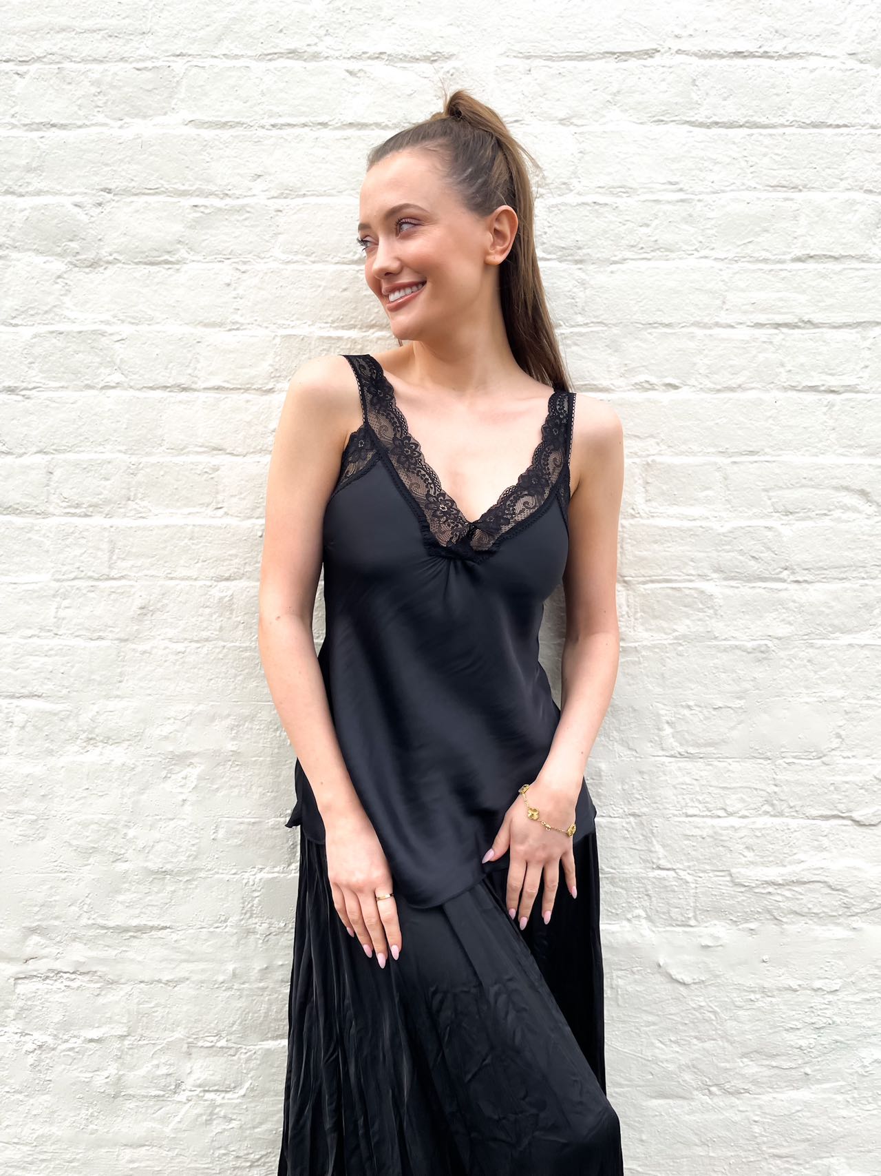SILKY LACE CAMI