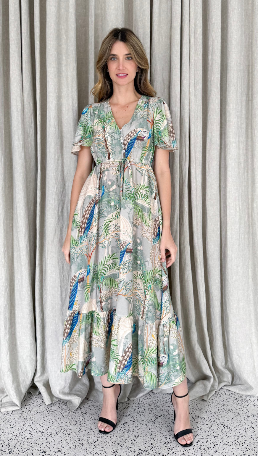 PEACOCK SELMA MAXI DRESS