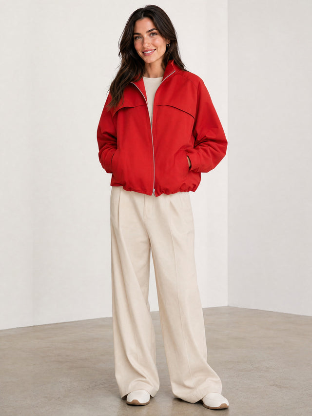 WINDPROOF BOMBER - RED