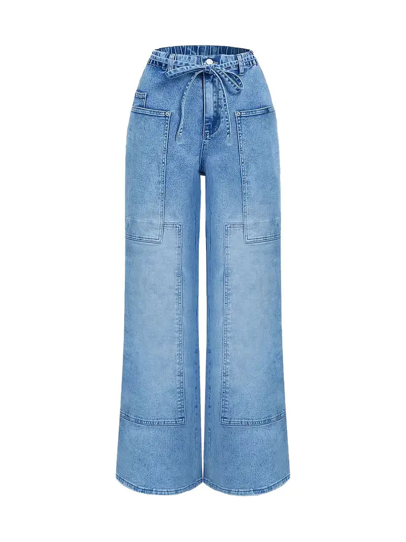 PATCH DENIM RELAXED JEANS