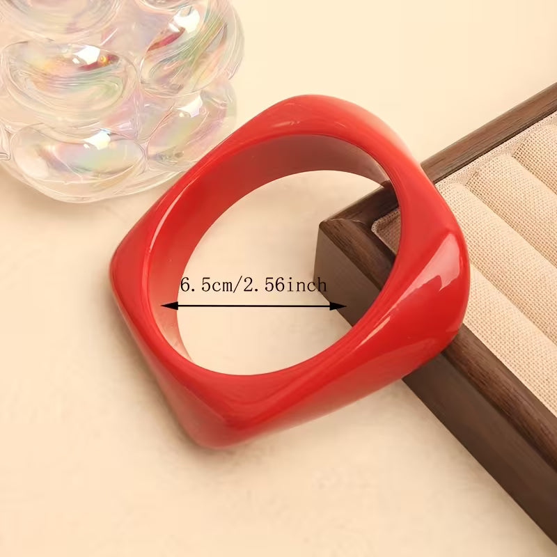 RUBY RESIN BANGLE SET