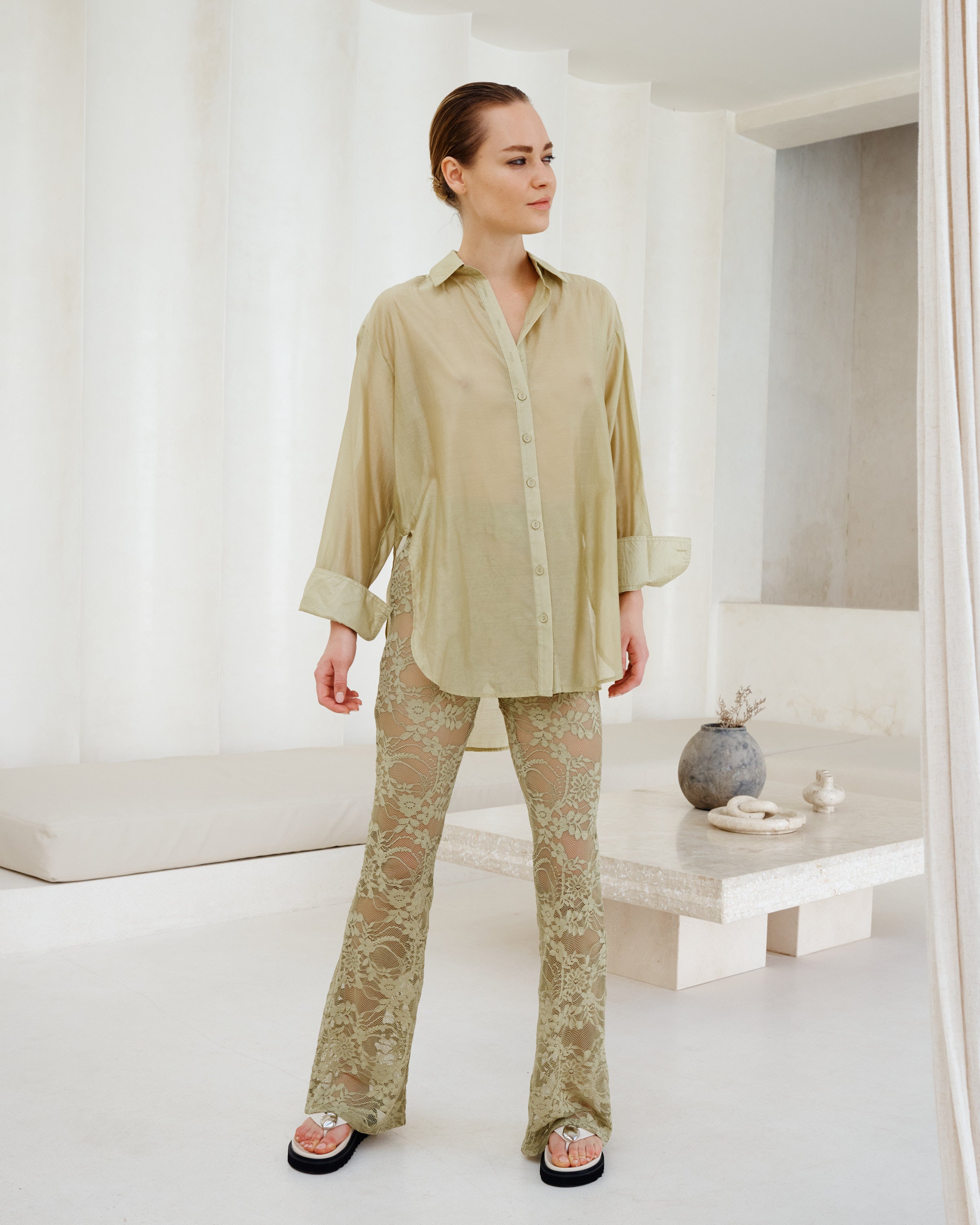 LUNA SHEER SHIRT- PRE ORDER