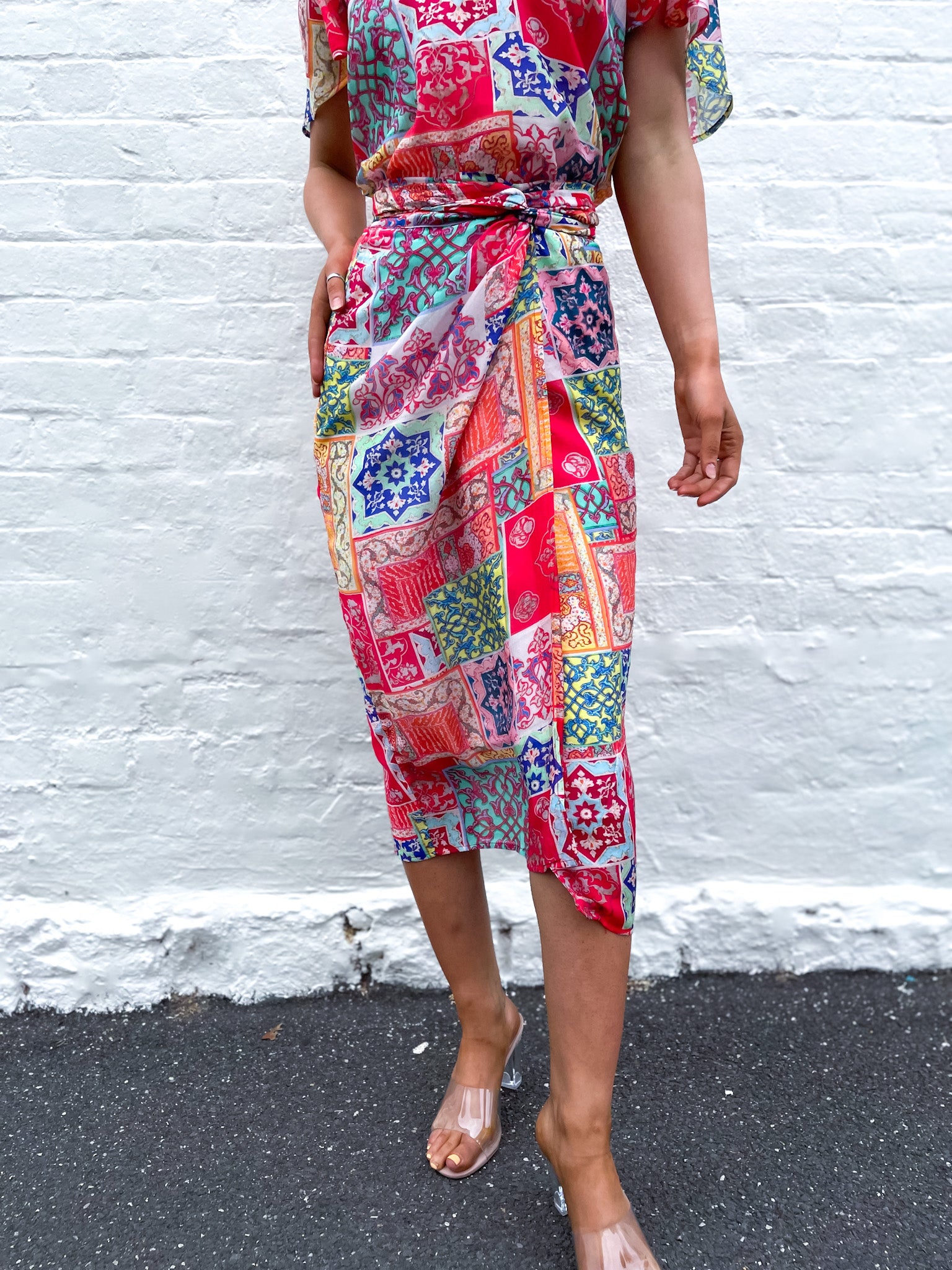 ARABASQUE WRAP SKIRT