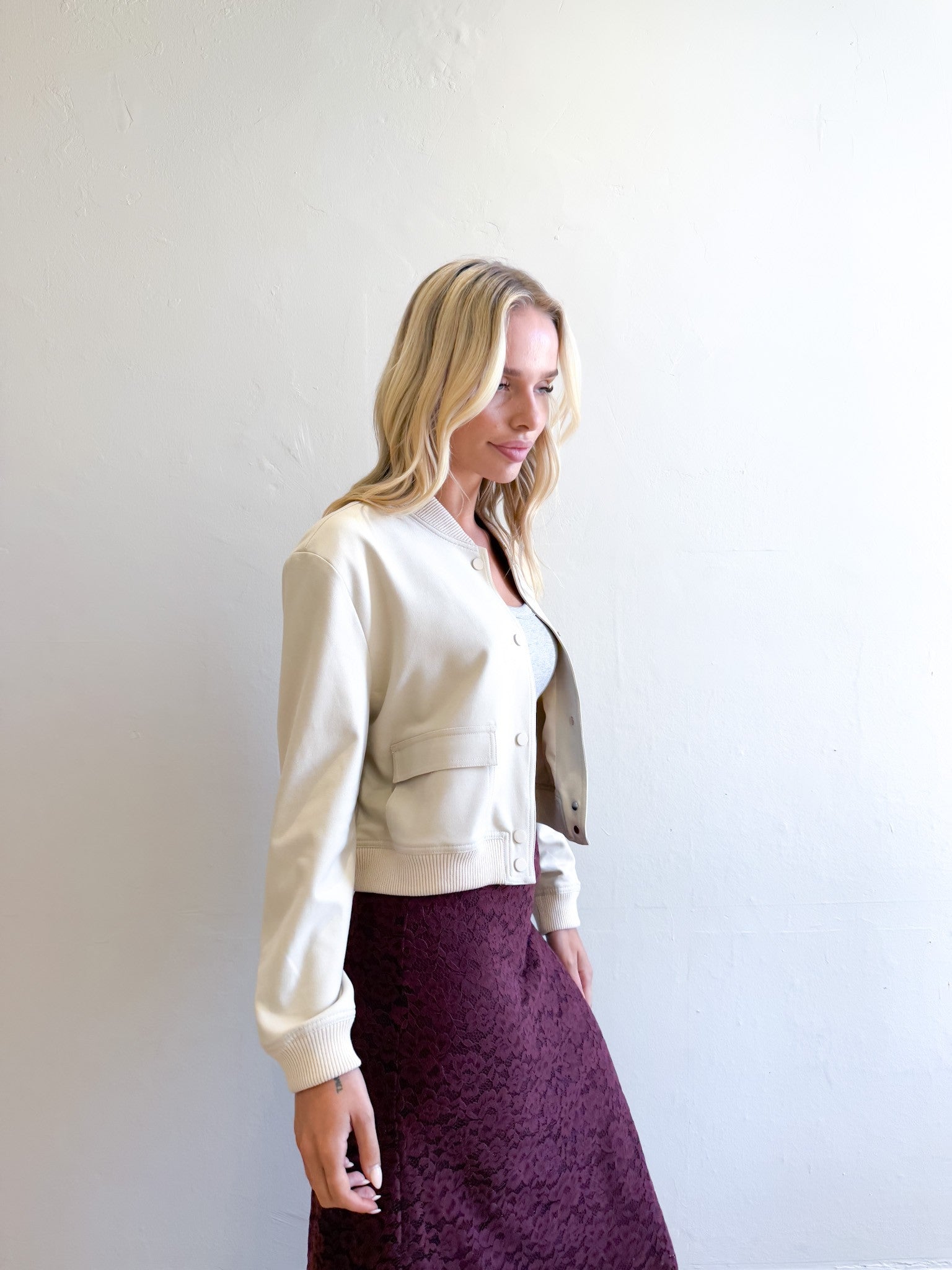 CROPPED BOMBER JACKET