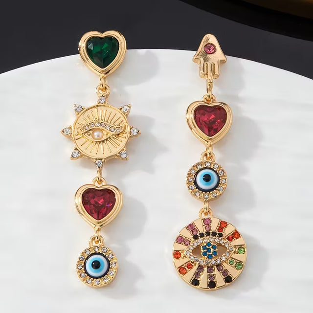 RETRO MOTIF EARRINGS
