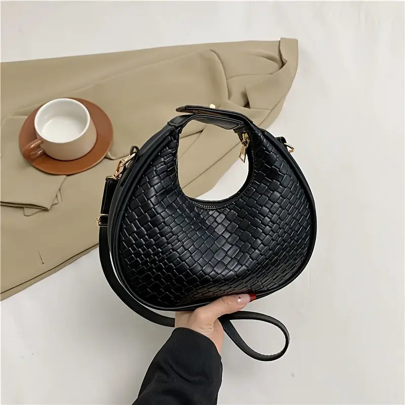 LUNA BLACK CRESENT BAG