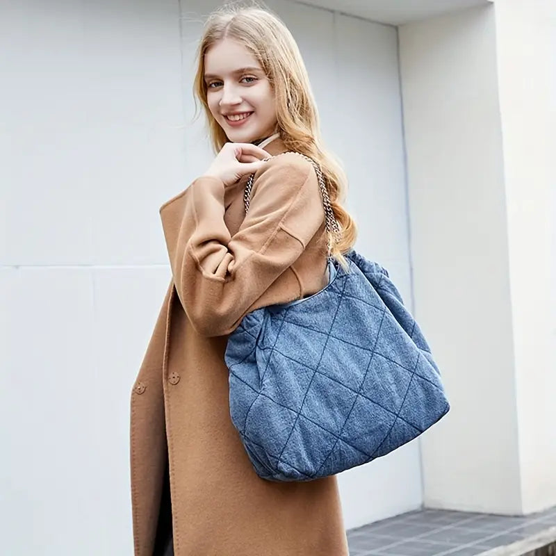 LARGE WOVEN TOTE BAG