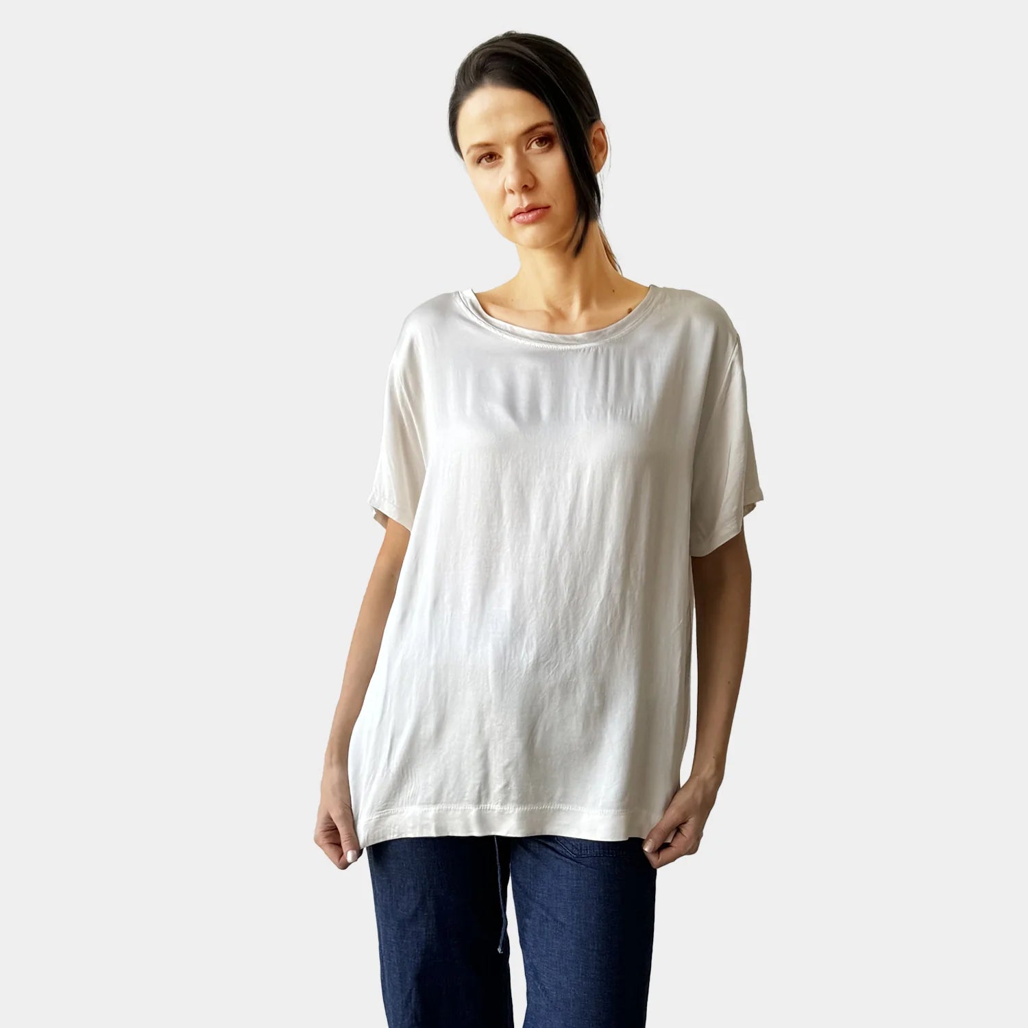 SATIN TEE