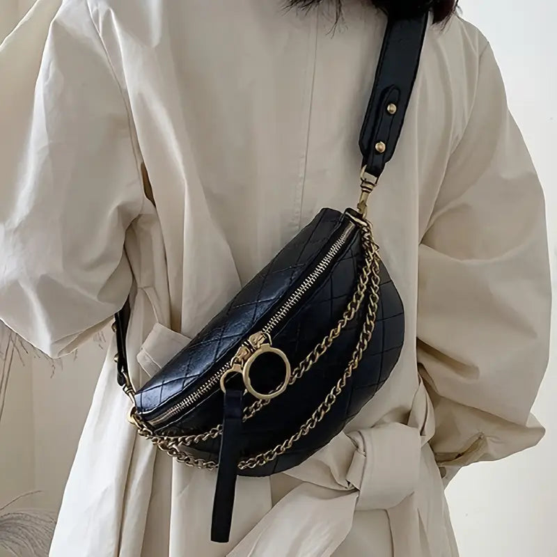 BODY BAG WITH CHAIN DECO