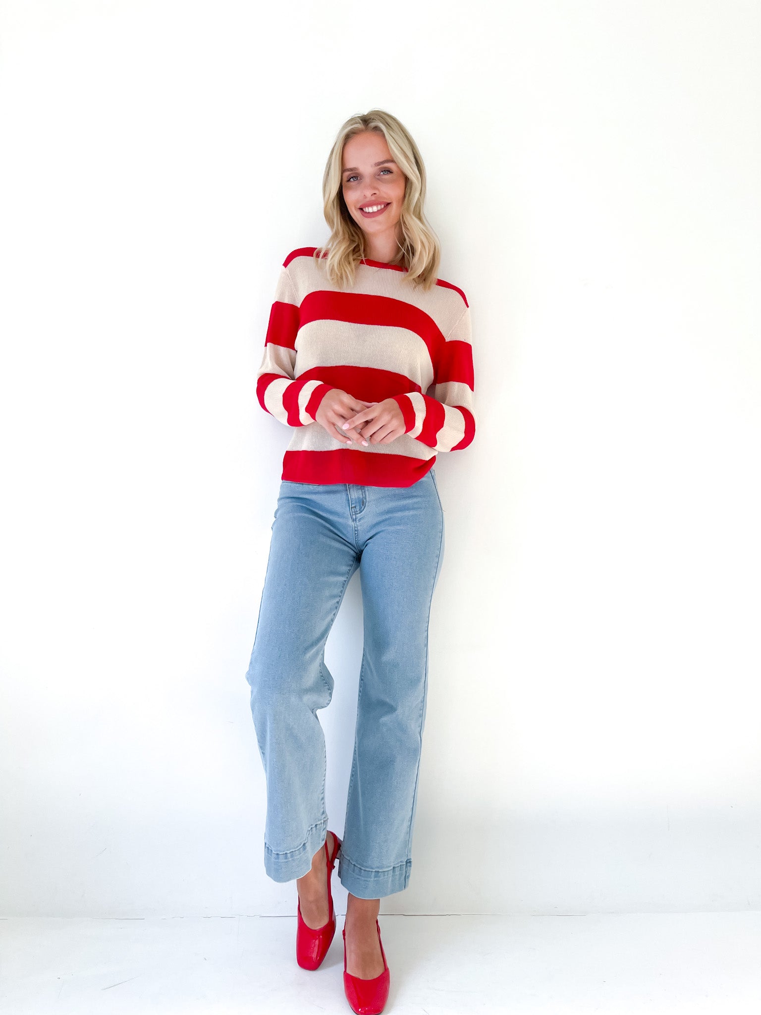 LYOCELL STRIPE LIGHT KNIT