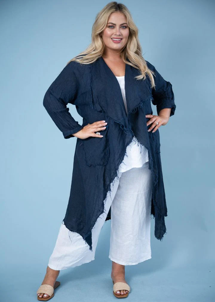 FRAPPATO LINEN JACKET- pre order