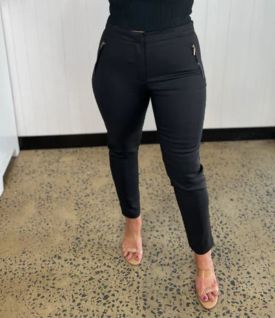 JET PLEATHER TRIM PANT