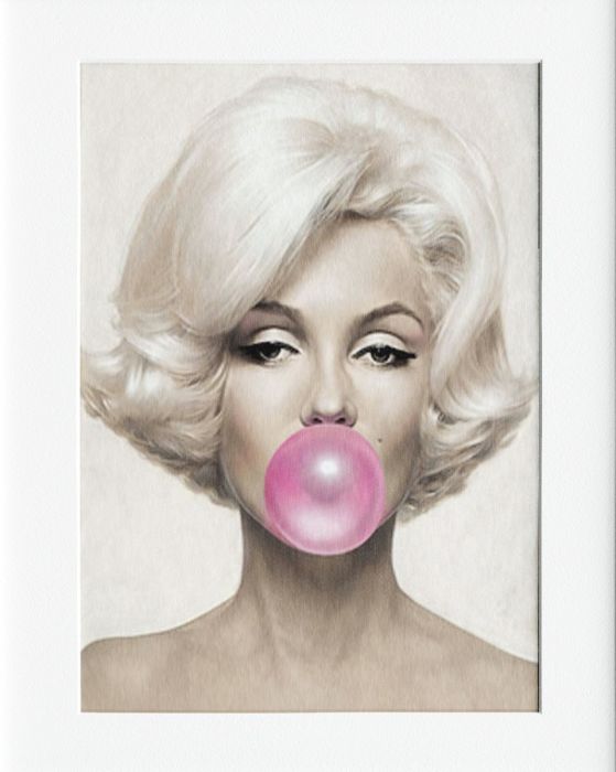 Mounted Print - MARILYN MONROE COLOUR