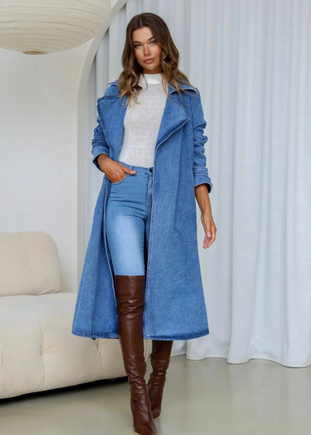 CD DENIM TRENCH