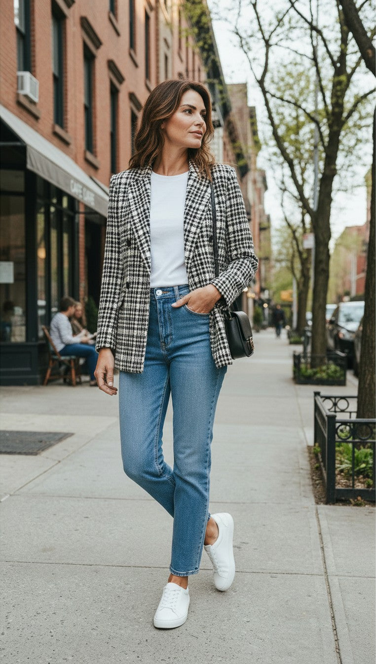 GRACIE CHECK BLAZER