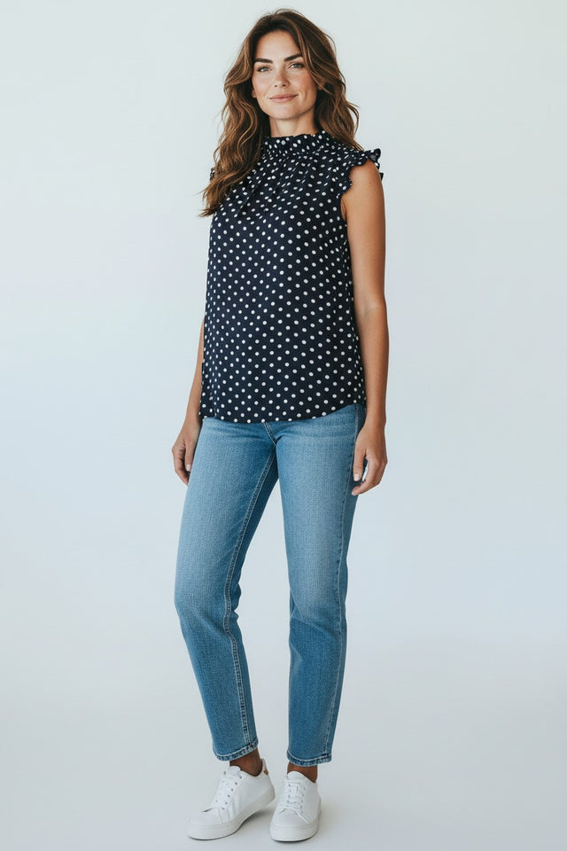 DOTTED BLOUSE