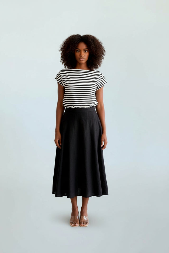 Aline linen skirt