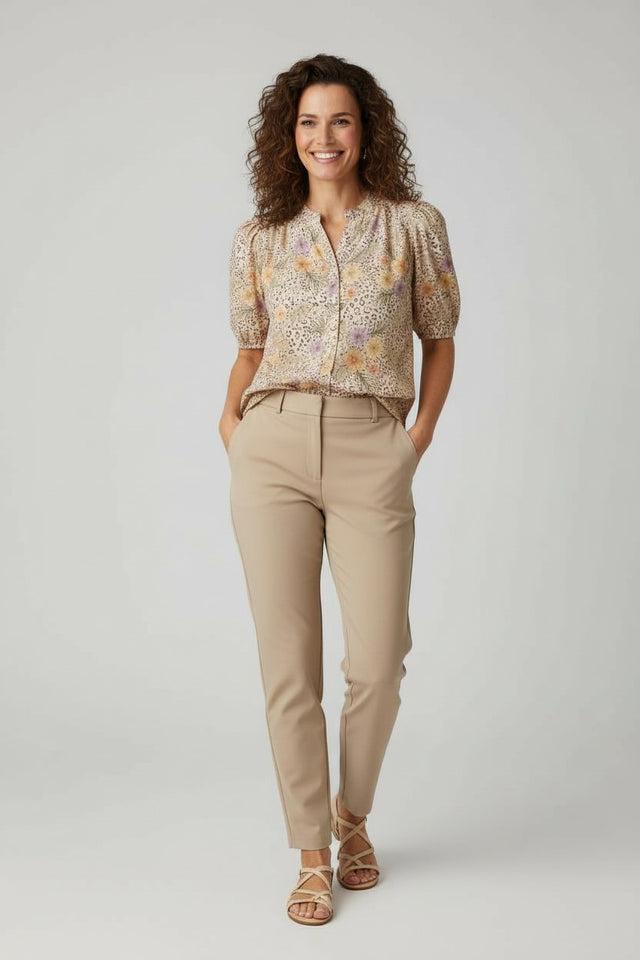 LEO FLOWER BLOUSE