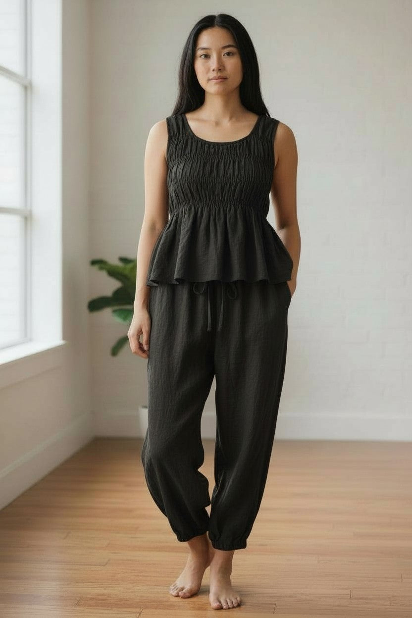 LINEN STITCH TANK - PRE ORDER