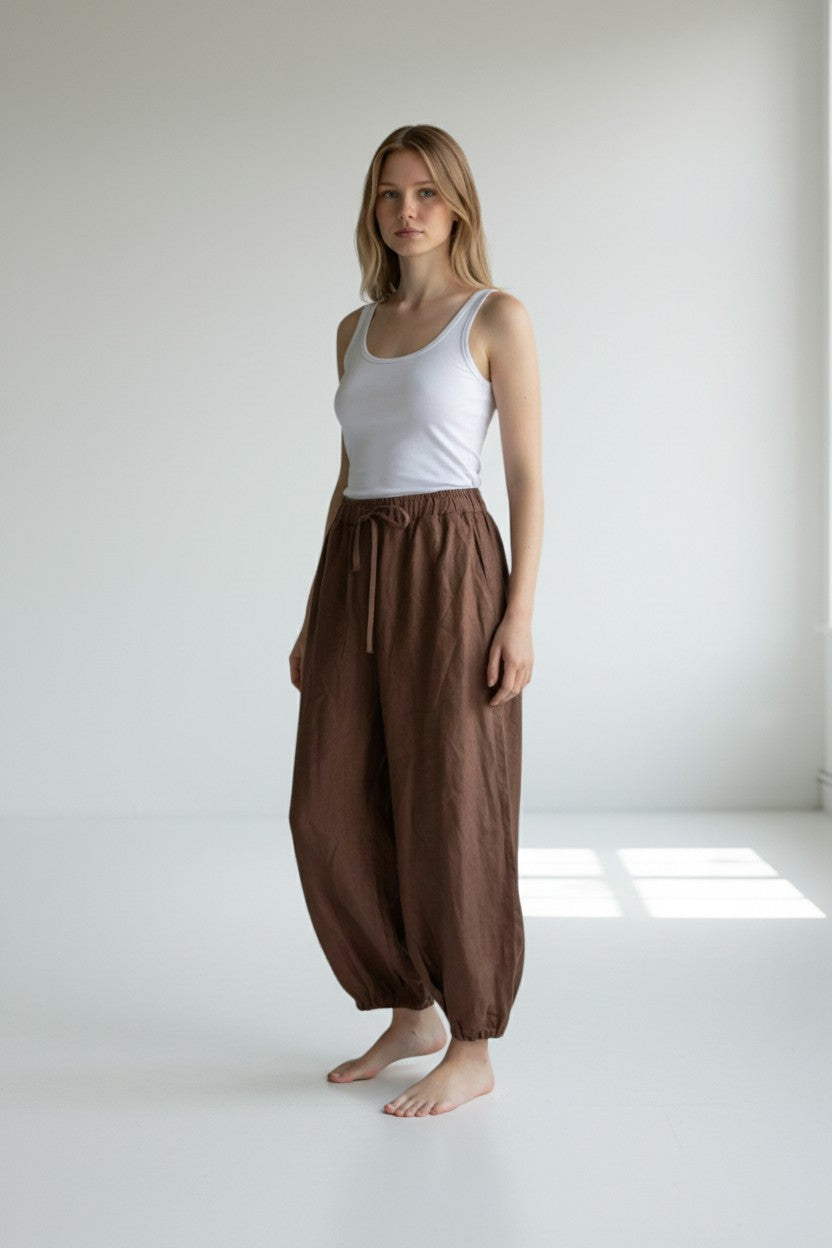 LINEN BALLOON PANT - PRE ORDER