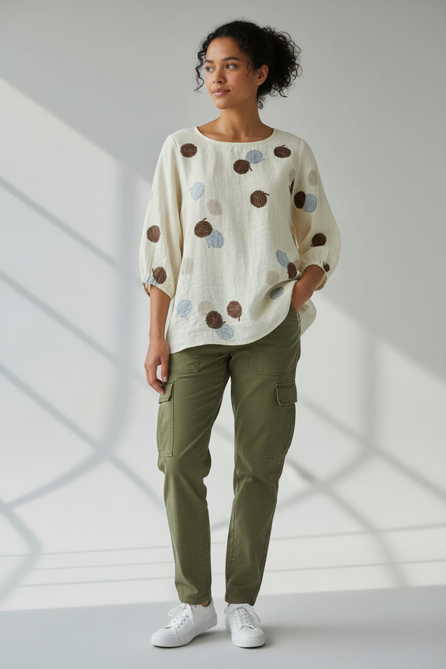AMY LINEN TOP
