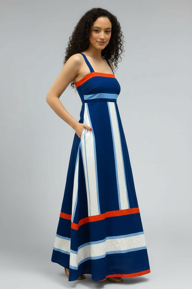 STRIPED OUT MAXI DRESS