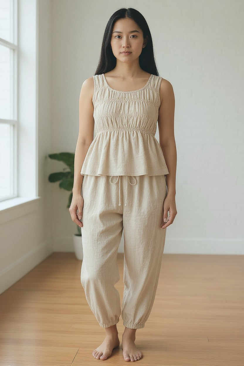 LINEN STITCH TANK - PRE ORDER