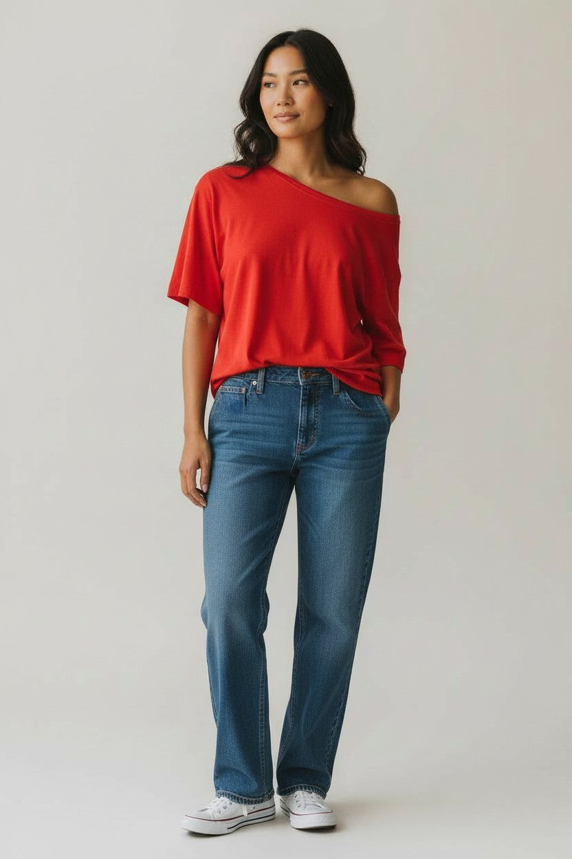 JUANITA OFF SHOULDER TEE