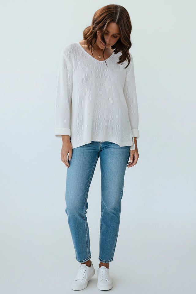 HANNAH LUX KNIT - WHITE