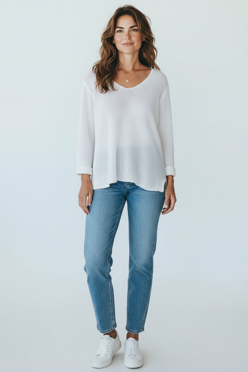 HANNAH LUX KNIT - WHITE