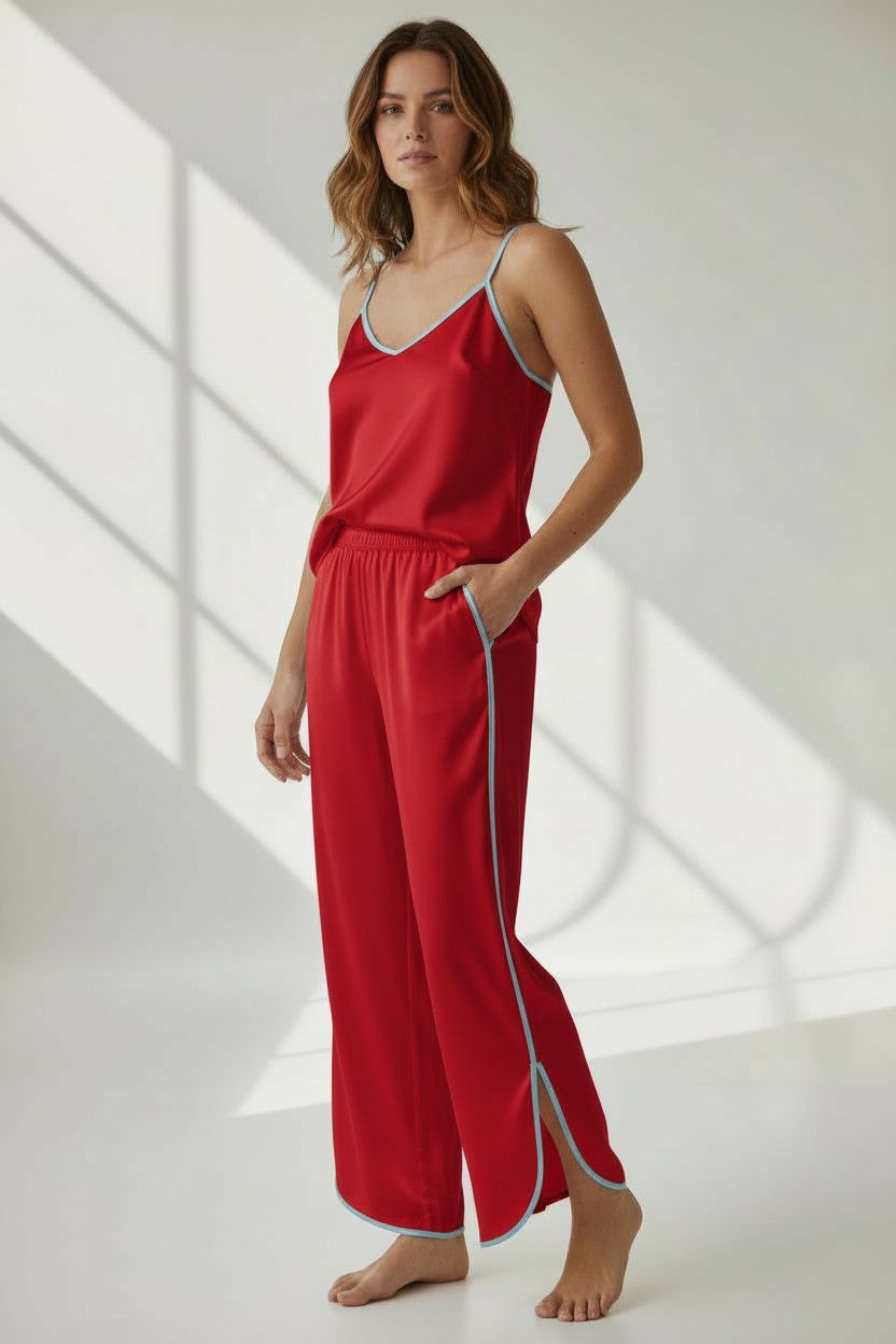 CONTRAST RELAXED PANTS - PRE ORDER