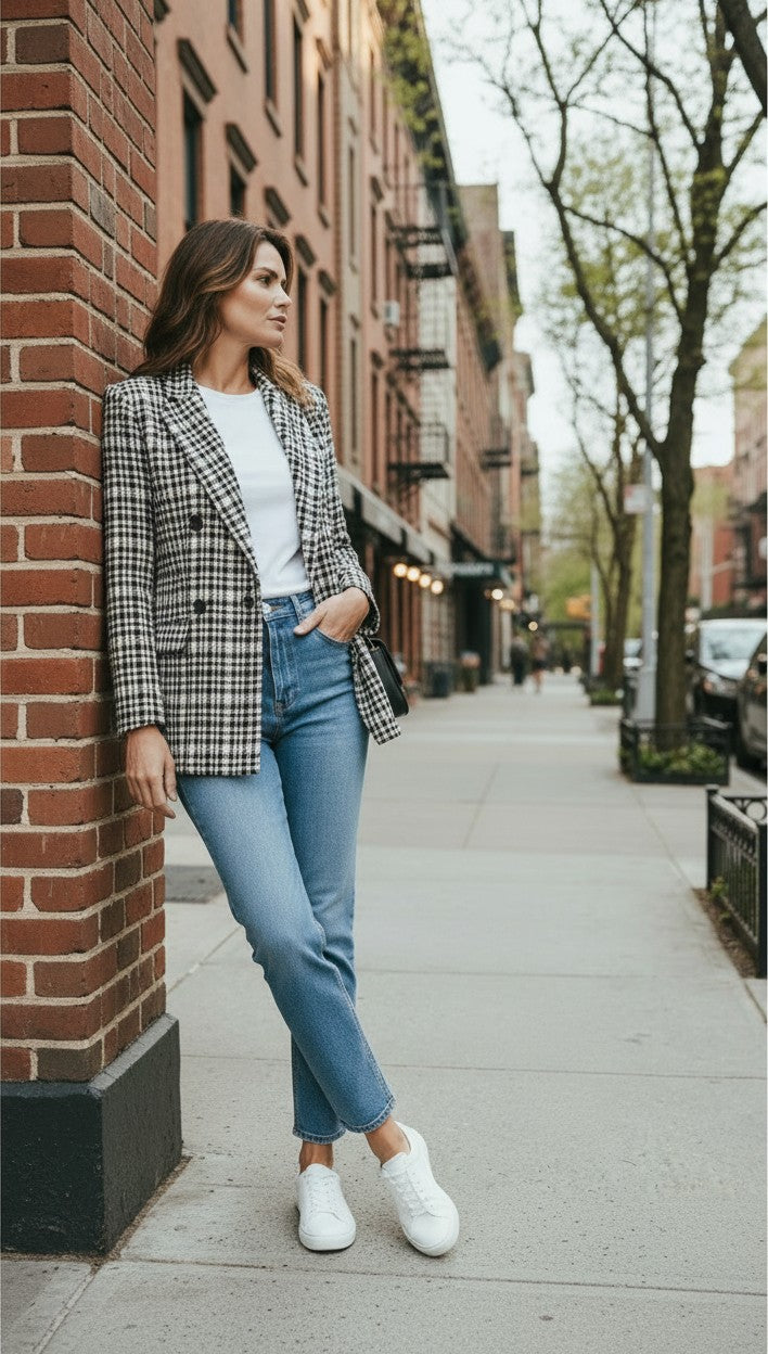 GRACIE CHECK BLAZER