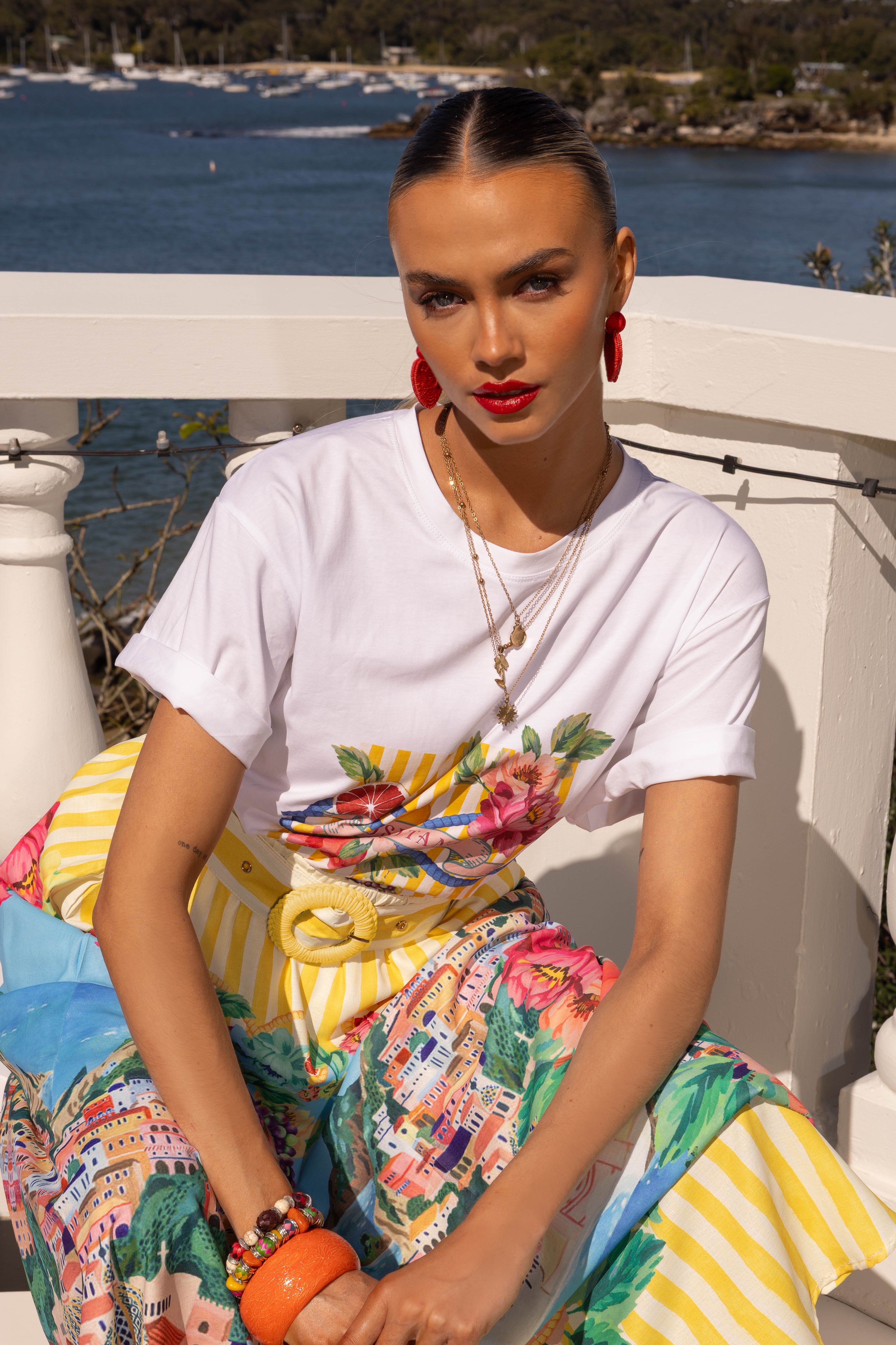 POSITANO MAXI SKIRT - YELLOW